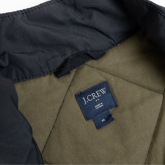J. Crew Walker Vest Black Quilted Full Zip Lightweight Preppy Medium - Picture 5 of 16